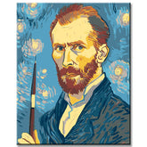 Paint by Numbers for Adults Van Gogh Self Portrait with Palette
